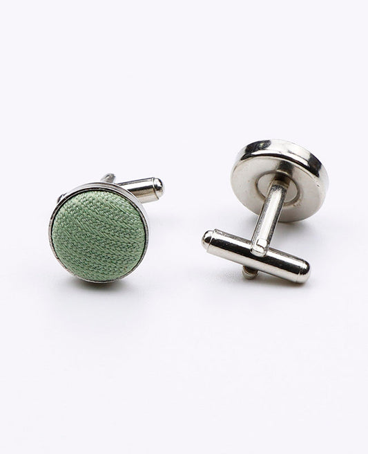 Boutons de Manchette Vert n°2 en Effet Velours | Simon - Unipap's