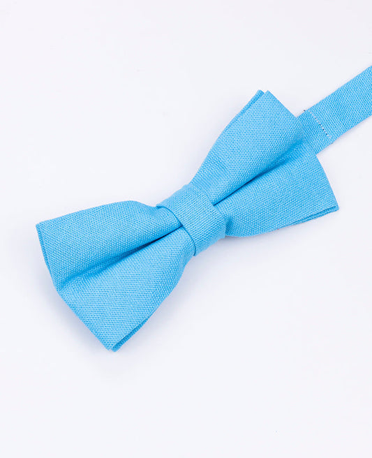 Noeud Papillon Bleu n°2 Homme en Lin | Basile - Unipap's