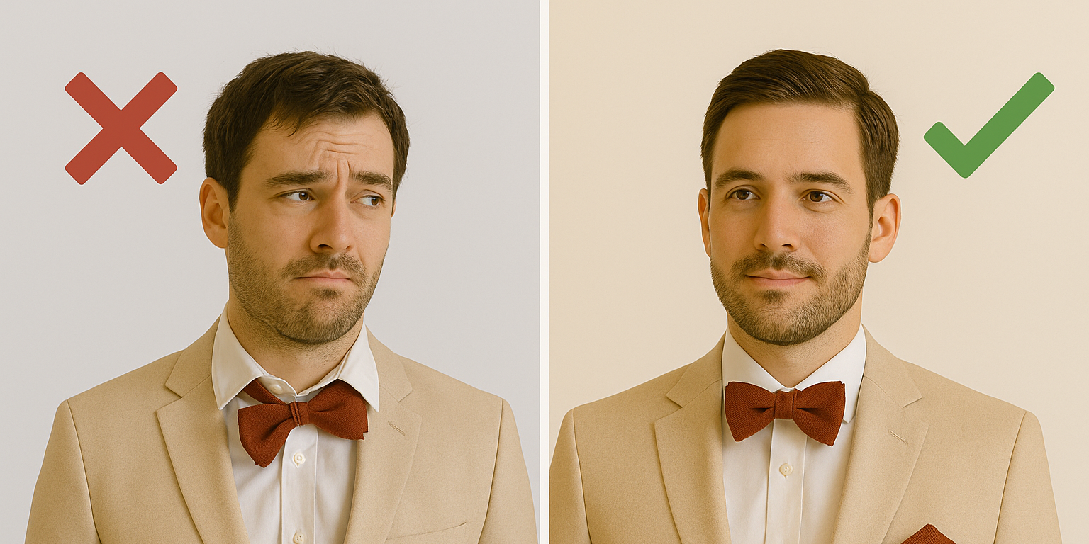 5 erreurs à éviter quand on porte un nœud papillon pour un look homme élégant Bild