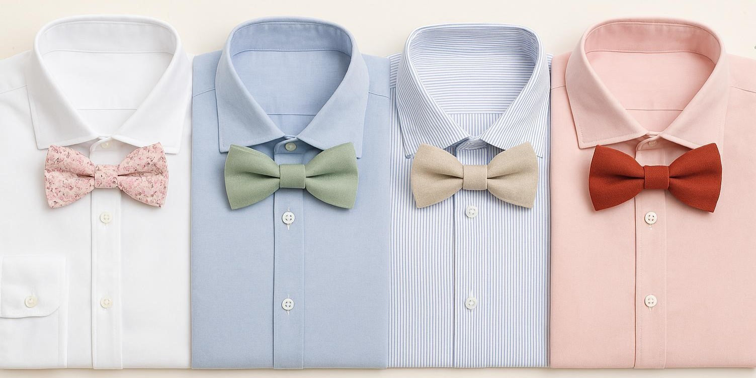 Comment bien assortir votre nœud papillon à la couleur de votre chemise ? Bild