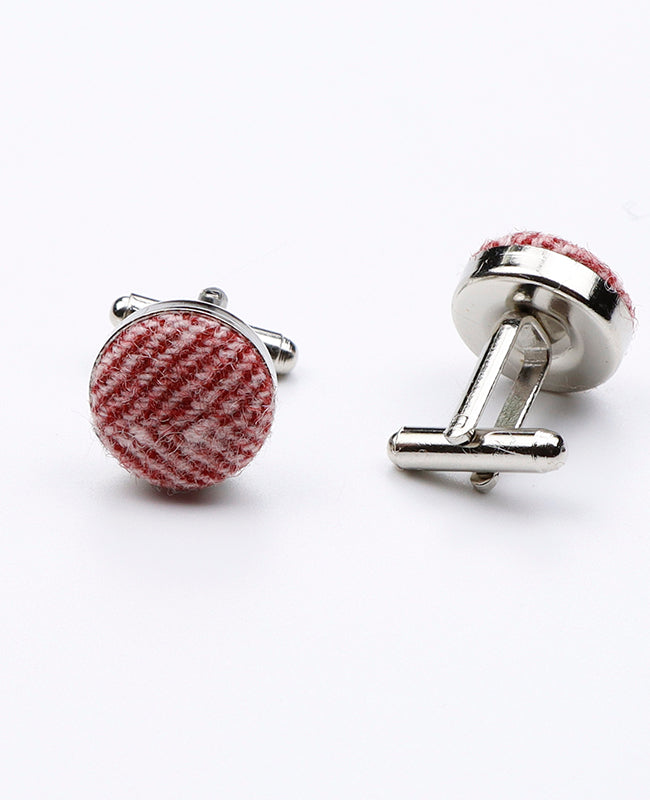 Manschettenknöpfe Rot n°1 aus Wolle | Claude - Unipap's