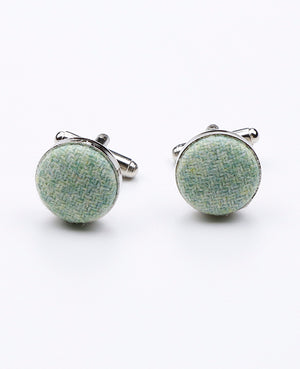 Manschettenknöpfe Grün Nr. 1 aus Wolle | Claude - Unipap's