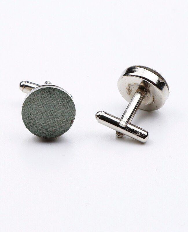Manschettenknöpfe Grün Nr. 2 aus Wolle | Claude - Unipap's