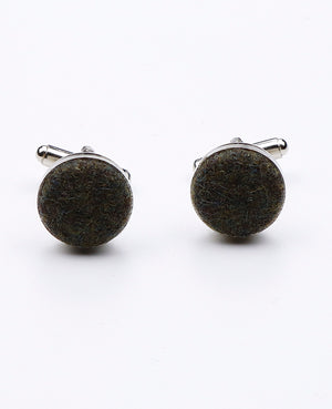 Manschettenknöpfe Grün Nr. 3 aus Wolle | Claude - Unipap's