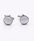 Boutons de Manchette Blanc en Polyester | Martin - Unipap's