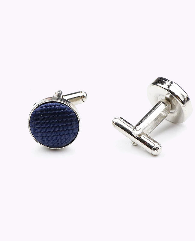 Manschettenknöpfe Blau Nr. 1 aus Polyester