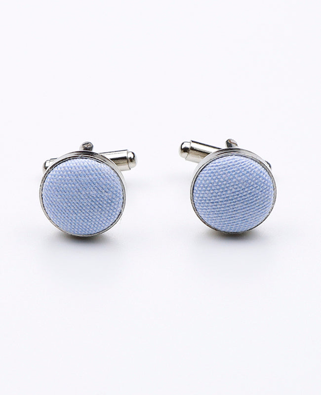 Blaue Manschettenknöpfe n°3 aus Baumwolle | Edgard - Unipap's