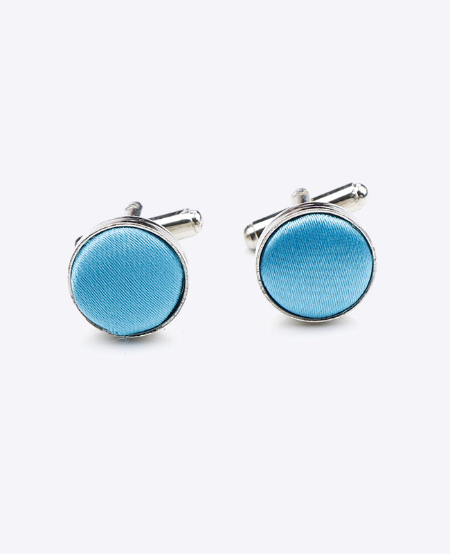Manschettenknöpfe Blau Nr. 3 aus Polyester | Jules - Unipap's