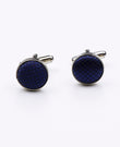Boutons de Manchette Bleu n°3 en Polyester | Martin - Unipap's