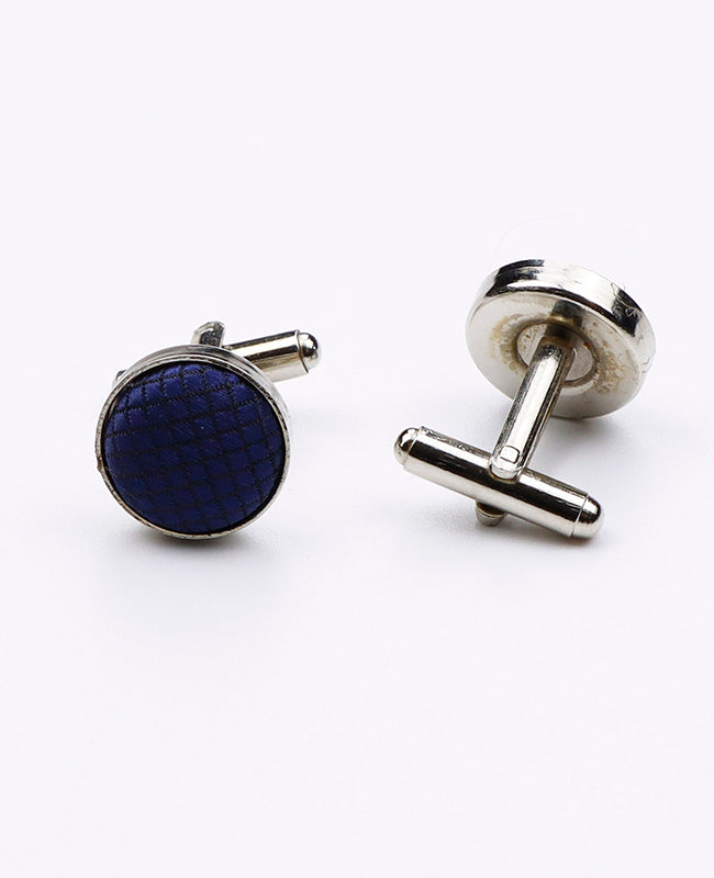 Boutons de Manchette Bleu n°3 en Polyester | Martin - Unipap's