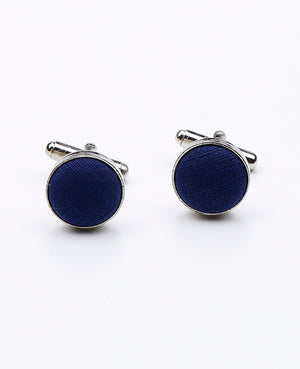 Manschettenknöpfe Blau n°5 aus Polyester 