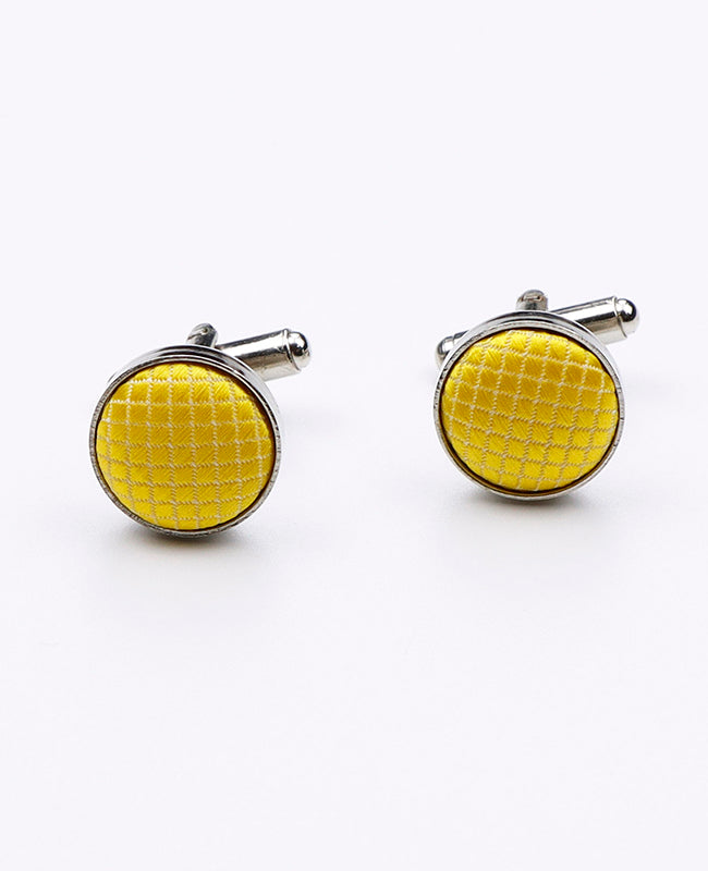 Manschettenknöpfe Gelb Polyester | Martin - Unipap's