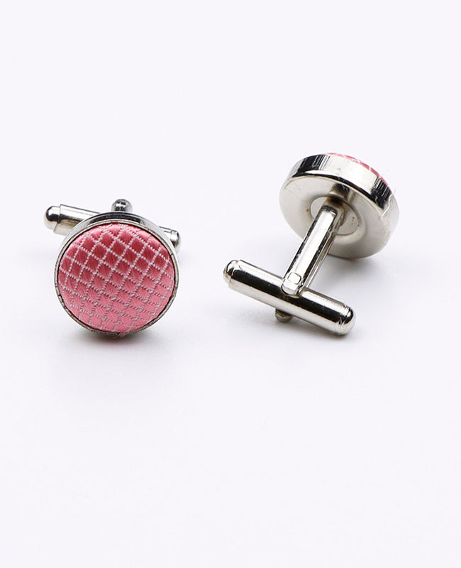 Manschettenknöpfe Rosa n°1 Polyester | Martin - Unipap's