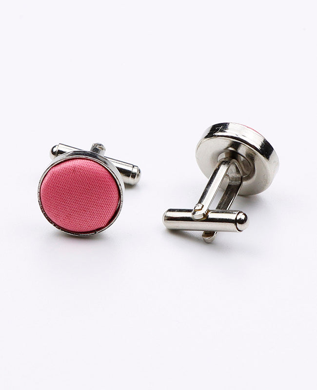 Manschettenknöpfe Rosa Nr. 2 aus Polyester | Anatole - Unipap's Manschettenknöpfe Rosa Nr. 2 aus Polyester «Anatole»