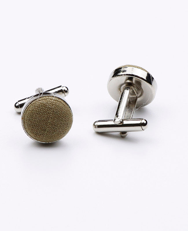 Boutons de Manchette Vert n°4 en Coton | Oscar - Unipap's