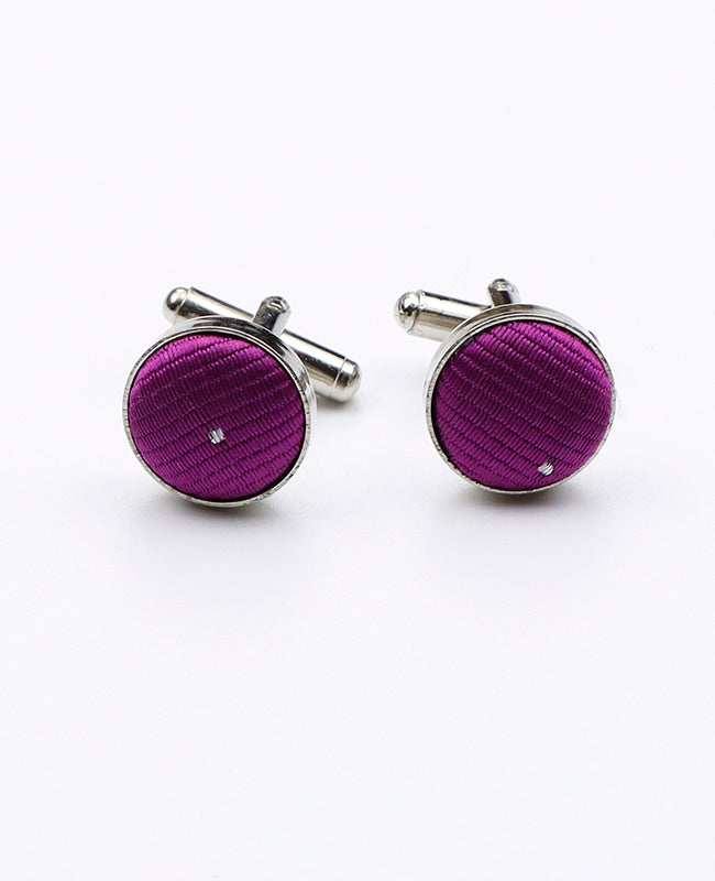 Manschettenknöpfe Violett Polyester | Georges - Unipap's