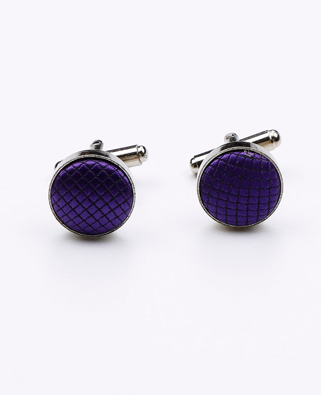 Manschettenknöpfe Violett Nr. 2 aus Polyester | Martin - Unipap's