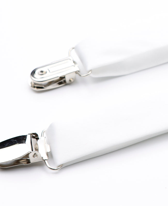 Bretelles Homme Blanc en Polyester «Ernest»