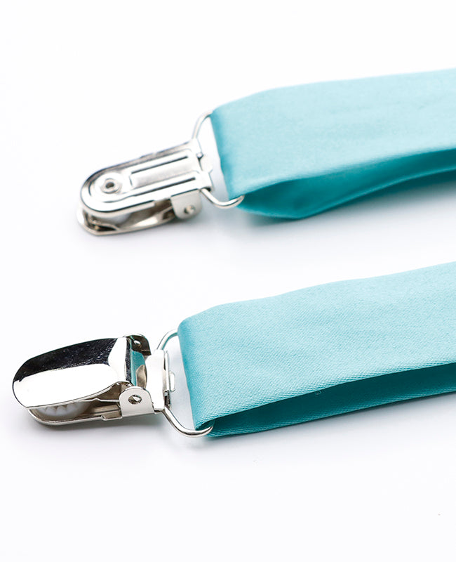 Hosenträger Blau n°4 aus Polyester für Herren «Ernest»