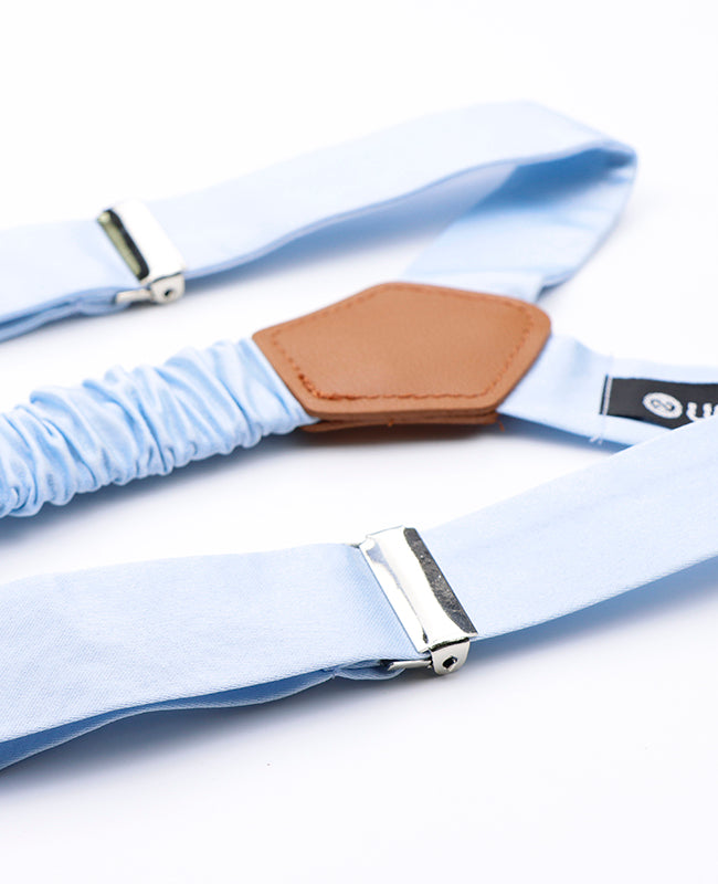 Hosenträger Blau n°6 aus Polyester für Herren «Ernest»