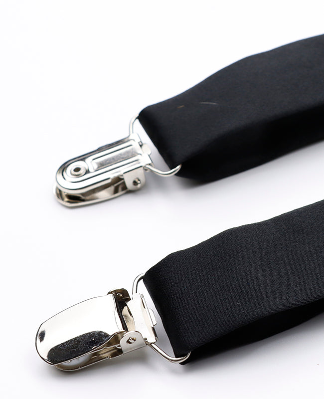 Hosenträger Herren Schwarz aus Polyester «Ernest»