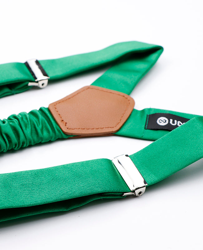 Bretelles Enfant Vert n°3 en Polyester «Ernest»