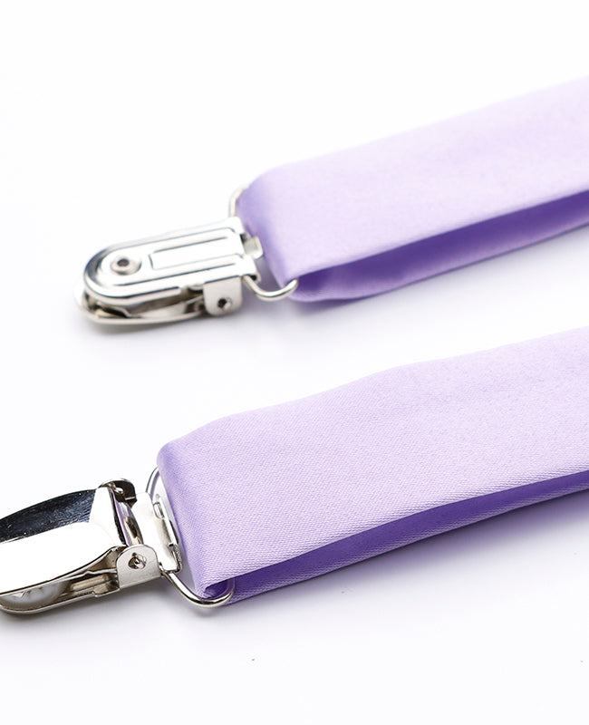 Hosenträger Violett n°2 aus Polyester für Herren «Ernest»