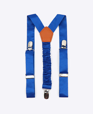 Hosenträger Kinder Blau n°2 aus Polyester «Ernest»