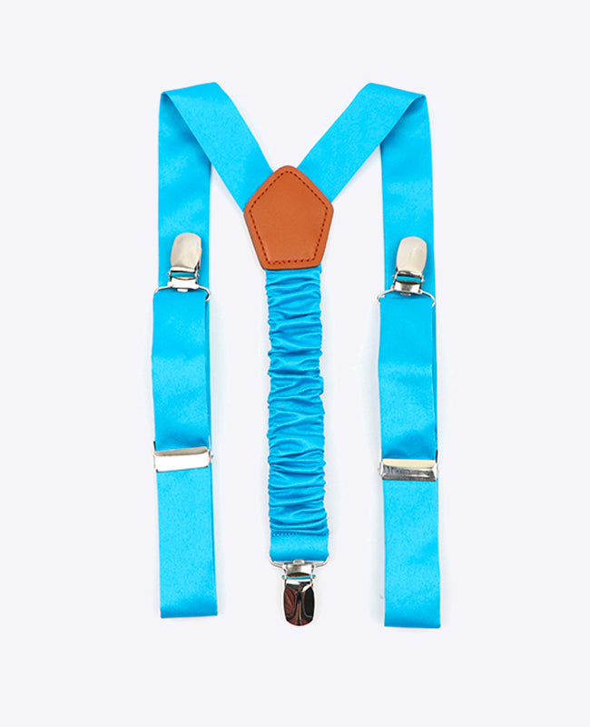Hosenträger Blau Nr. 3 aus Polyester für Kinder «Ernest»