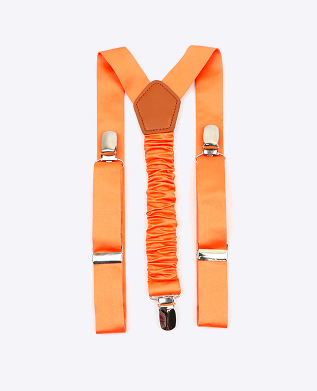 Hosenträger Kinder Orange n°2 aus Polyester «Ernest»