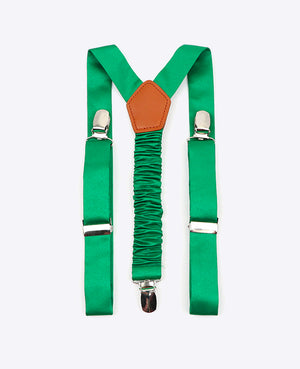 Hosenträger Kinder Grün Nr. 3 aus Polyester «Ernest»