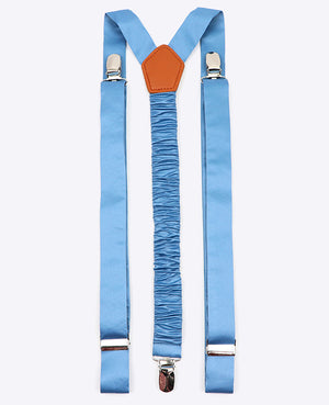 Hosenträger Blau n°7 aus Polyester für Herren «Ernest»