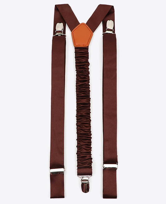 Bretelles Homme Marron en Polyester «Ernest»