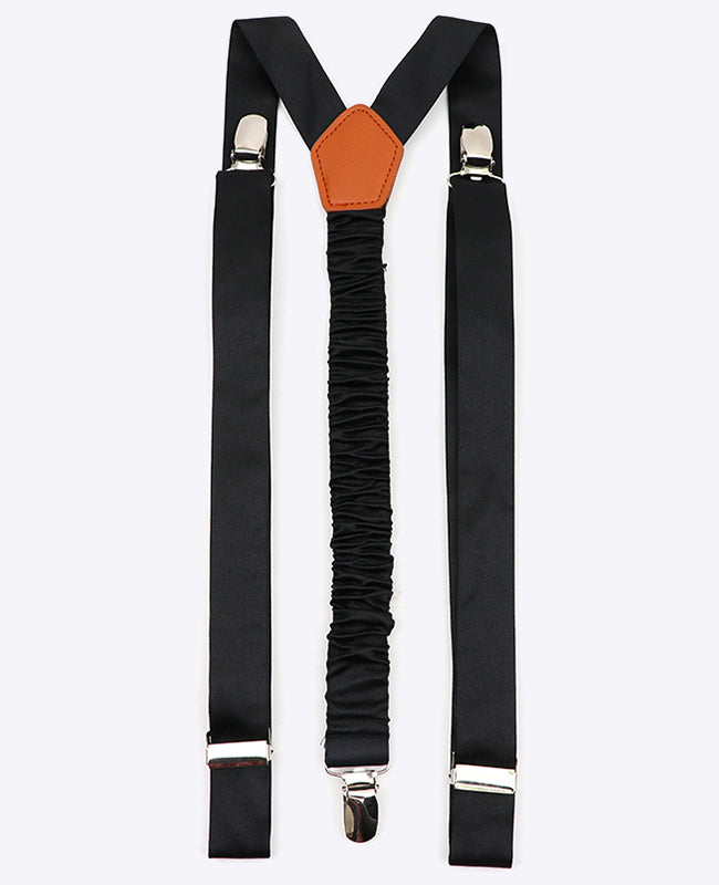 Hosenträger Herren Schwarz aus Polyester «Ernest»