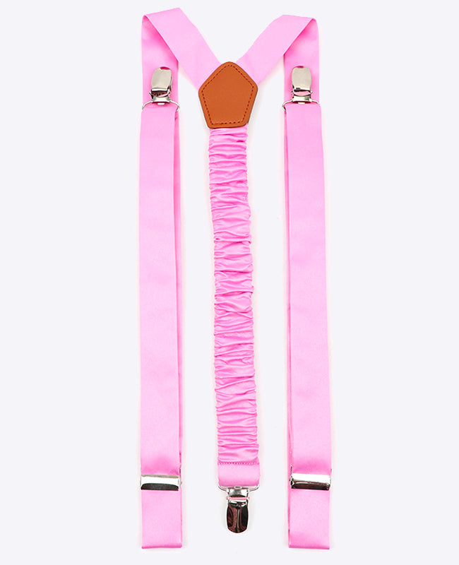 Hosenträger Herren Rosa n°1 aus Polyester «Ernest»