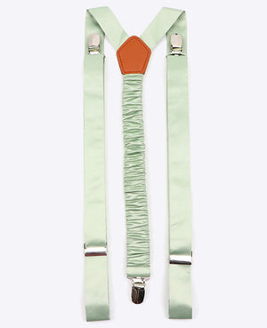 Hosenträger Herren Grün n°1 aus Polyester «Ernest»