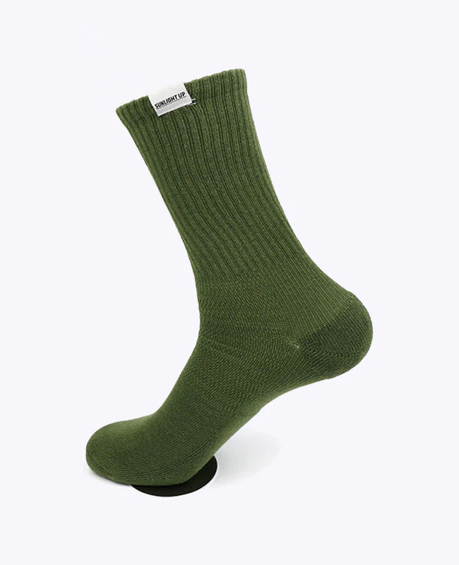 Socken Herren Grün n°3 aus Baumwolle «Maurice»