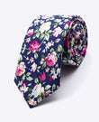 Krawatte Liberty Blau n°1 Herren aus Baumwolle | Charles - Unipap's