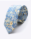 Krawatte Liberty Blau Nr. 2 Herren aus Baumwolle «Gaspard»