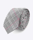 Krawatte Tartan Grau n°3 aus Baumwolle | Marcel - Unipap's