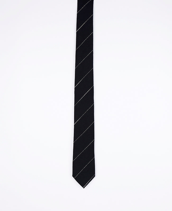 Krawatte Tartan Schwarz n°2 aus Baumwolle | Marcel - Unipap's