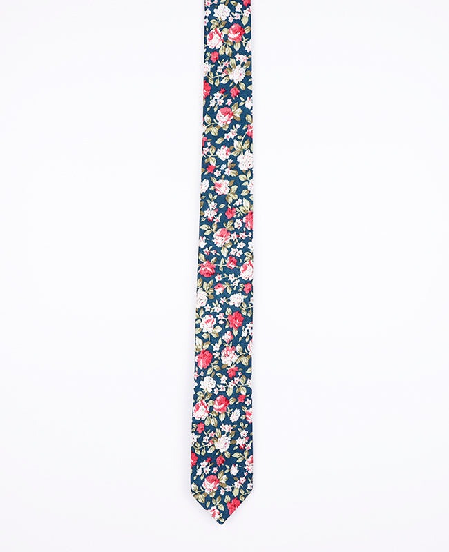 Krawatte Liberty Grün n°1 Herren aus Baumwolle | Charles - Unipap's