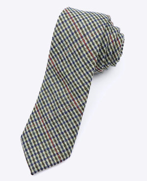 Krawatte Tartan Grau Nr. 9 Herren aus Wolle | Nobert - Unipap's