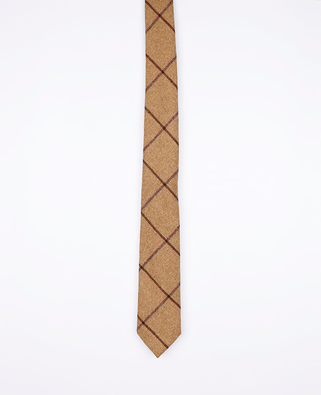 Krawatte Tartan Braun Nr. 1 Herren aus Wolle | Nobert - Unipap's