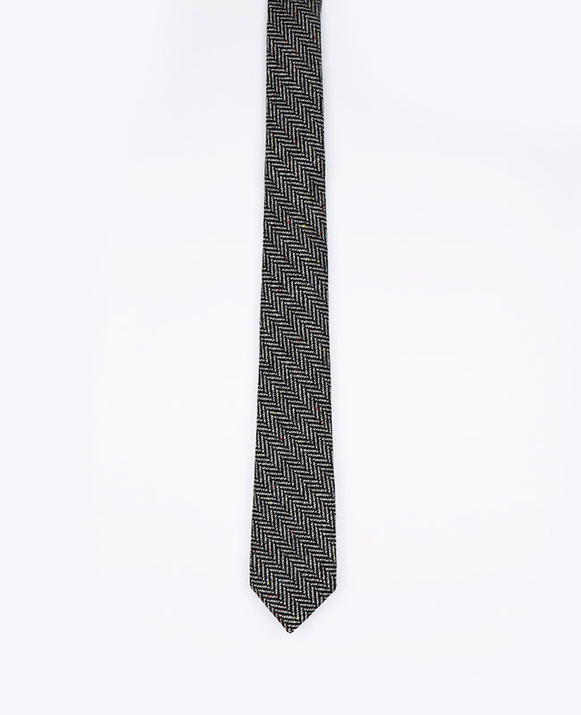 Krawatte Tartan Grau Nr. 1 Herren Wolle 