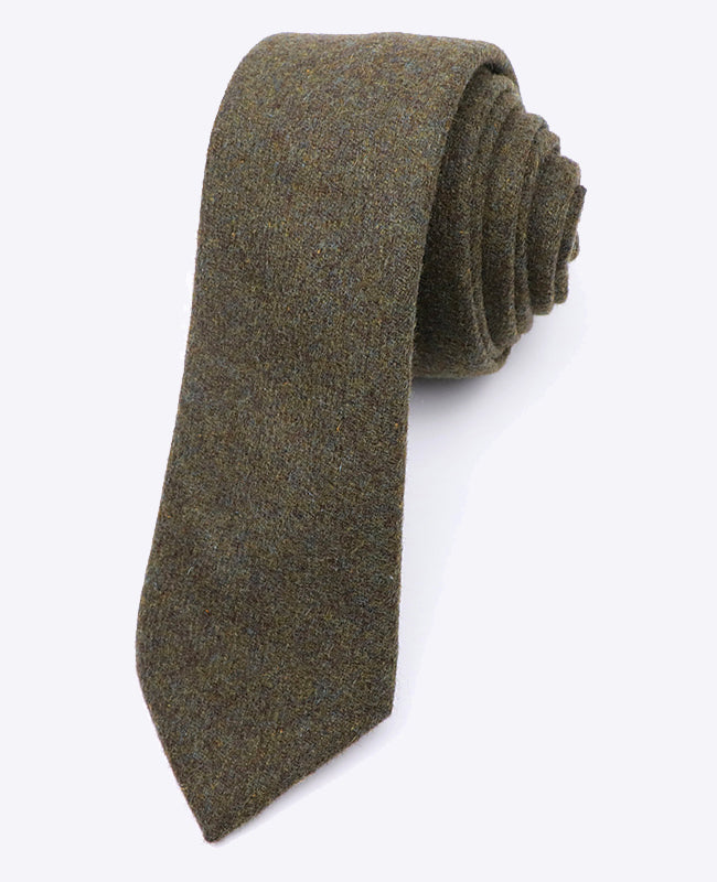Krawatte Grün Nr. 3 Herren aus Wolle | Claude - Unipap's