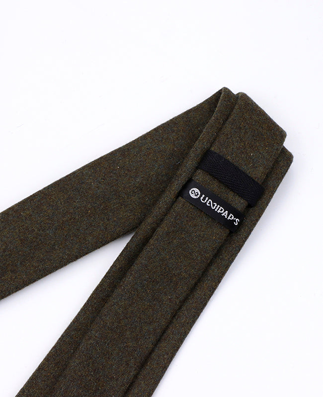 Krawatte Grün Nr. 3 Herren aus Wolle | Claude - Unipap's