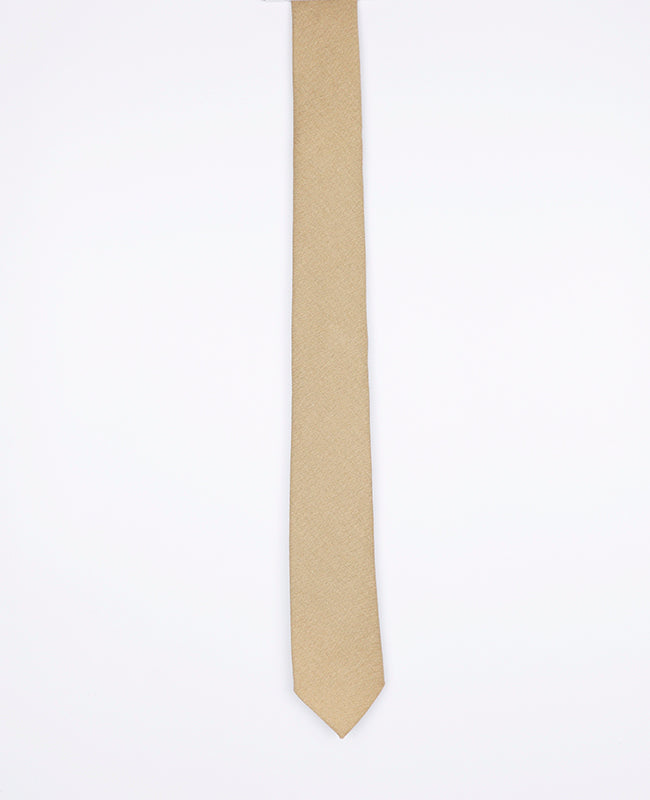 Krawatte Beige n°1 Herr aus Leinen 