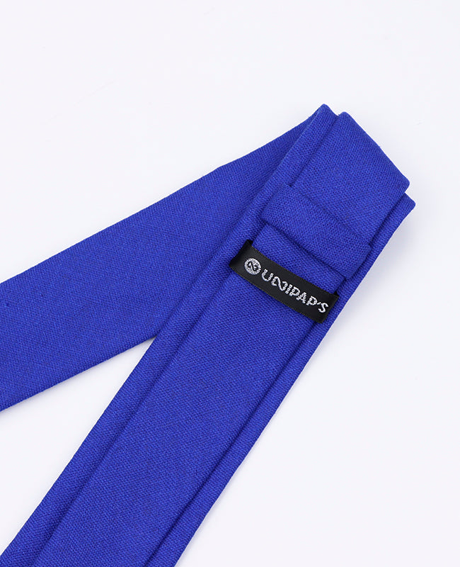 Krawatte Blau n°4 Herren Leinen | Basile - Unipap's