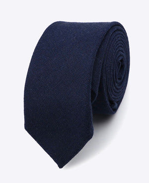 Krawatte Blau n°5 Herren Leinen | Basile - Unipap's